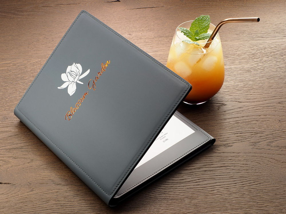Logo trade promotional merchandise image of: Menu cover 1069094