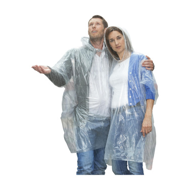 Logo trade corporate gifts image of: Clear poncho/raincoat