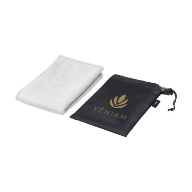 Logo trade promotional merchandise image of: CoolDown RPET sports cooling towel
