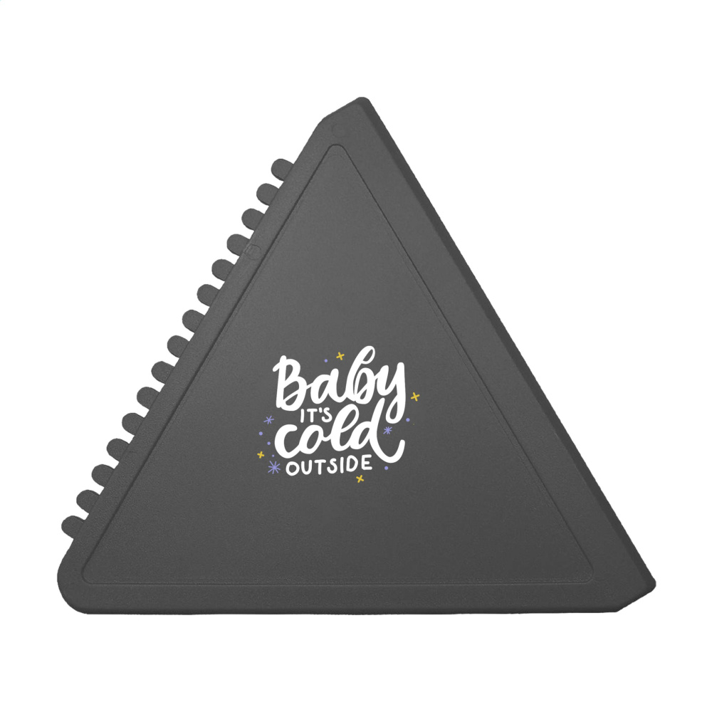 Logo trade business gifts image of: Ice Scraper Triangle