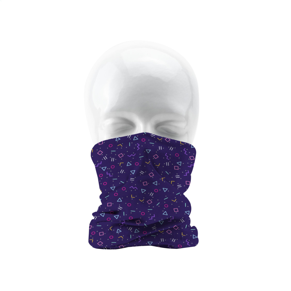 Logo trade promotional merchandise photo of: Bandana RPET multi-functional scarf all-over printing