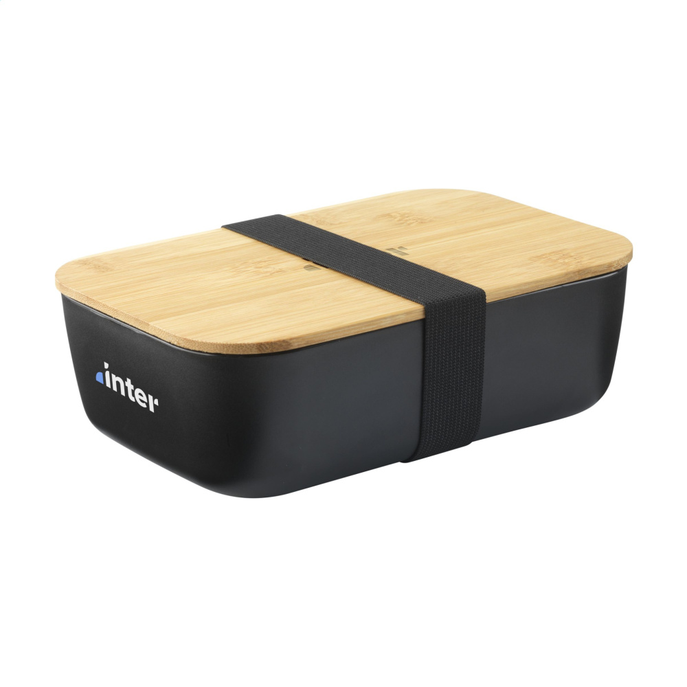 Logo trade promotional merchandise picture of: Midori Bamboo Lunchbox