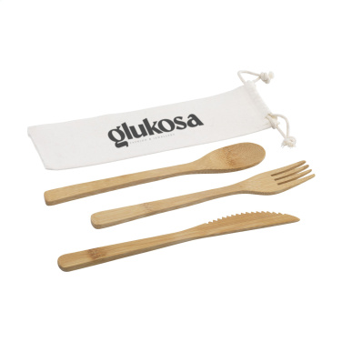 Logo trade promotional product photo of: Bambu Cutlery Set