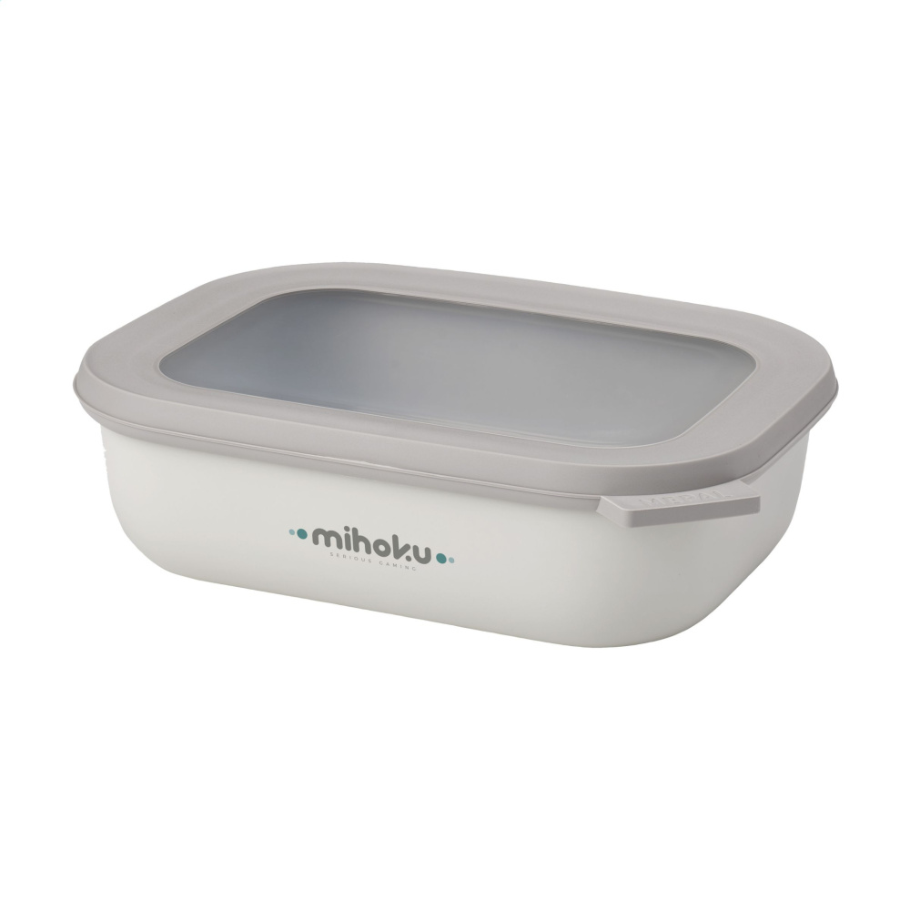 Logotrade promotional merchandise photo of: Mepal Cirqula multi use rectangular bowl 1 L lunchbox