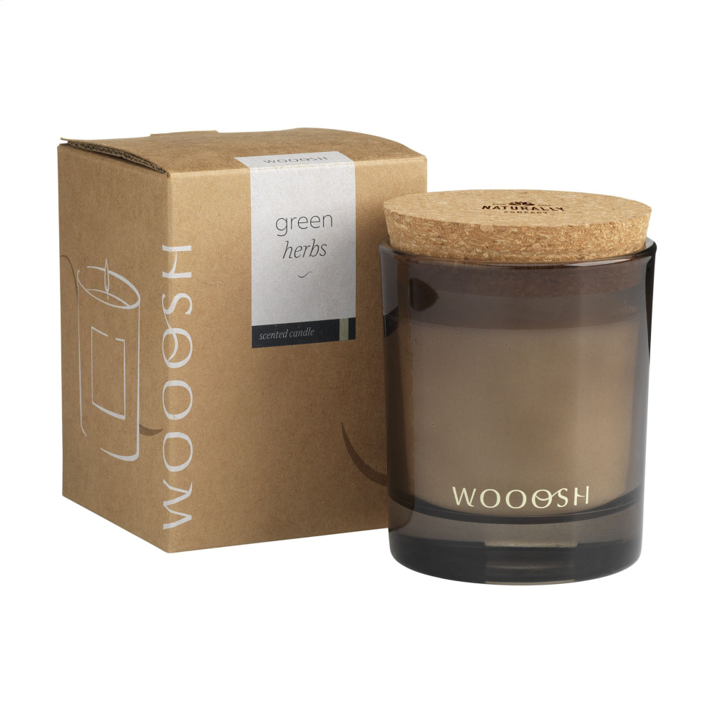 Logotrade promotional giveaway picture of: Wooosh Scented Candle Green Herbs