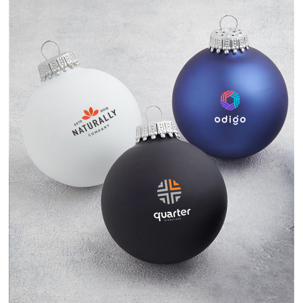 Logotrade promotional gift image of: Christmas Bauble Ø 6 cm - Made in Europe