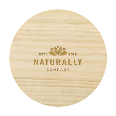 Logo trade promotional items image of: Wooosh Flame Scented Candle Dark Amber