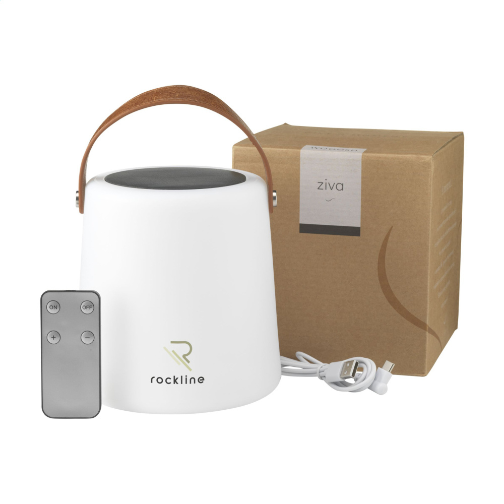 Logo trade promotional merchandise image of: Wooosh Ziva Solar Lamp