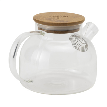 Logo trade promotional giveaways image of: Teatime Glass Teapot