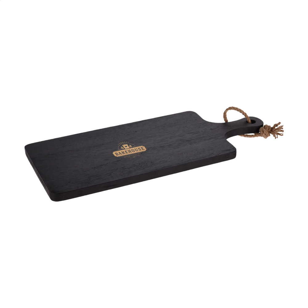 Logo trade promotional giveaways image of: Black Board Rubberwood cutting board