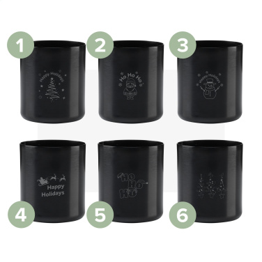 Logo trade promotional gifts image of: Wooosh Scented Candle True Wood X-Mas