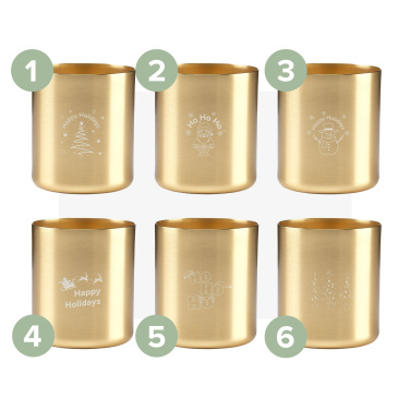 Logo trade advertising products image of: Wooosh Scented Candle True Wood X-Mas