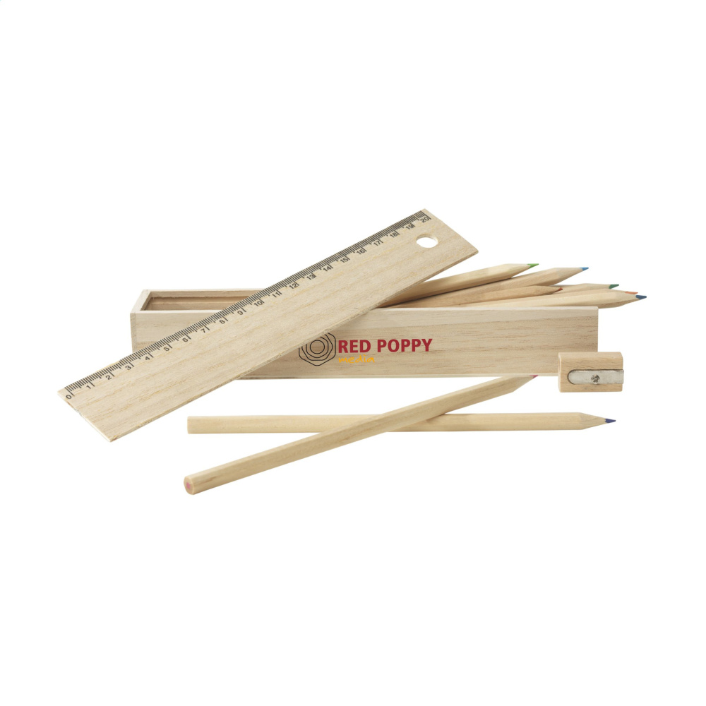 Logotrade corporate gift picture of: LiniBox colouring pencils