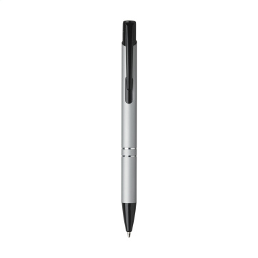 Logo trade promotional giveaways picture of: Ebony Rubberised pen
