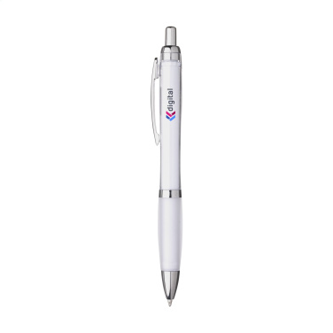 Logo trade business gifts image of: Athos Solid GRS Recycled ABS pen