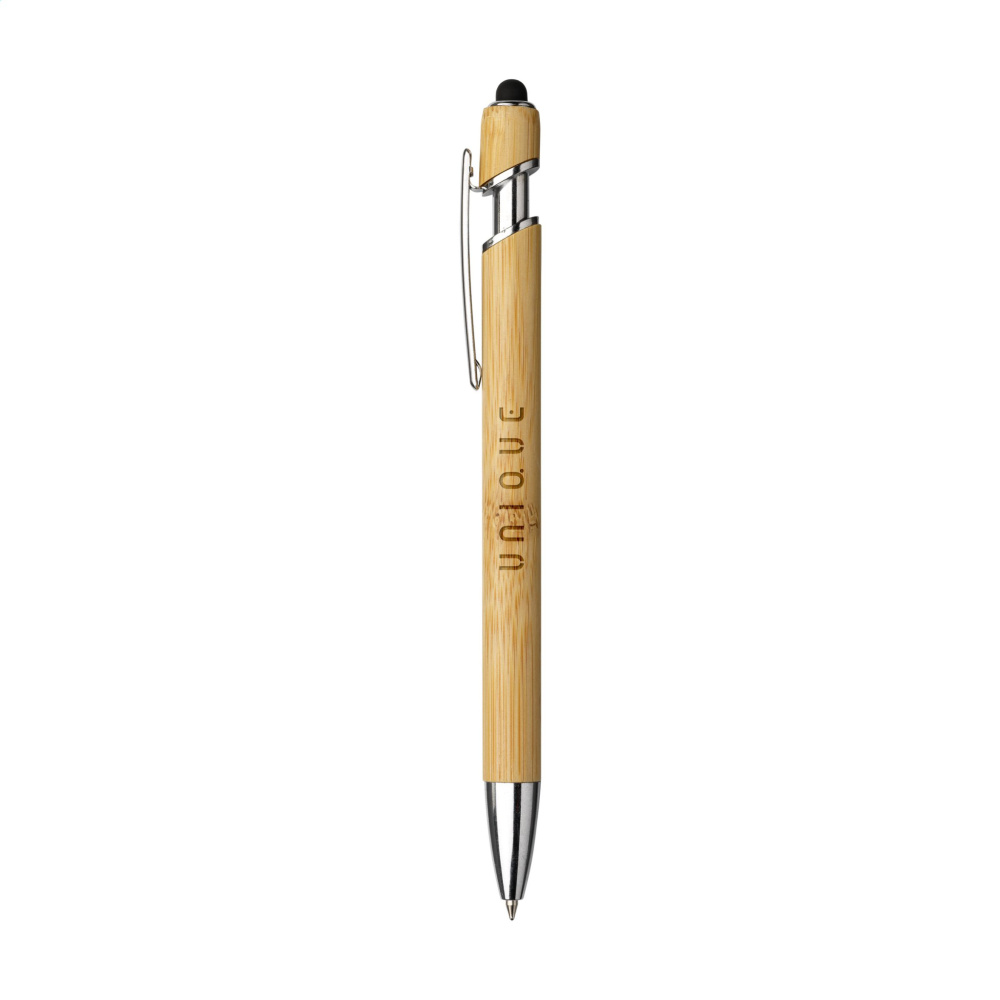 Logo trade corporate gift photo of: Luca Touch Bamboo stylus pen