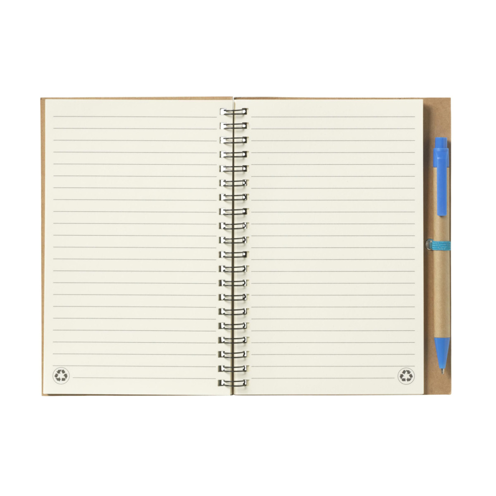 Logo trade advertising products picture of: Recycle Note-L Paper notebook