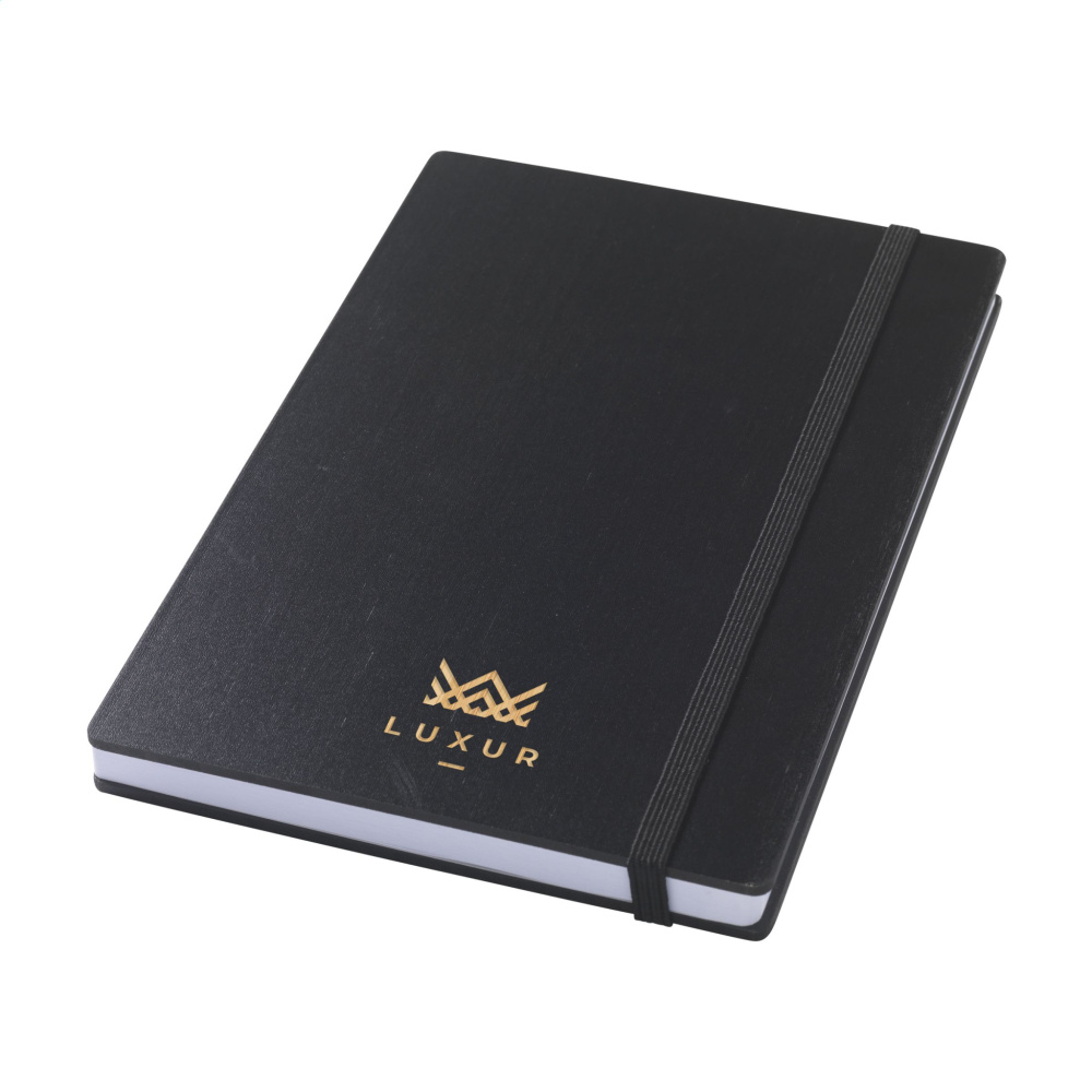 Logotrade corporate gifts photo of: Bamboo Journal Naked Spine Paper Notebook Black A5