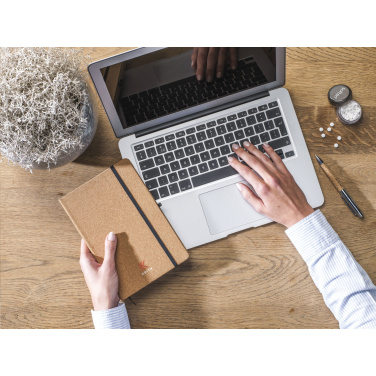 Logo trade promotional product photo of: CorkNote A5 Paper notebook