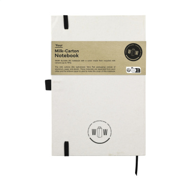 Logo trade corporate gifts image of: Milk-Carton Paper Notebook A5