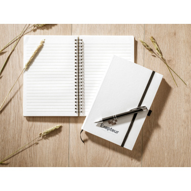 Logo trade promotional merchandise photo of: Milk-Carton Wire-O Paper Notebook A5