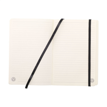 Logotrade promotional product picture of: Monti Recycled Leather - Paper Notebook A5