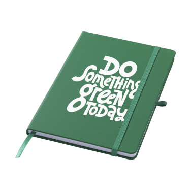 Logotrade promotional merchandise picture of: Recycled GRS PU Paper Notebook A5