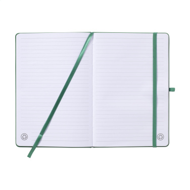 Logo trade promotional gifts picture of: Recycled GRS PU Paper Notebook A5