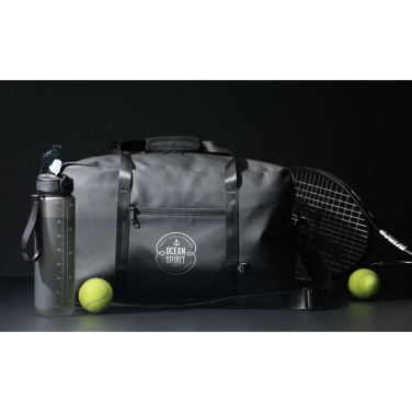 Logo trade promotional merchandise image of: Lennon RCS Recycled PU Sports-/Travelbag