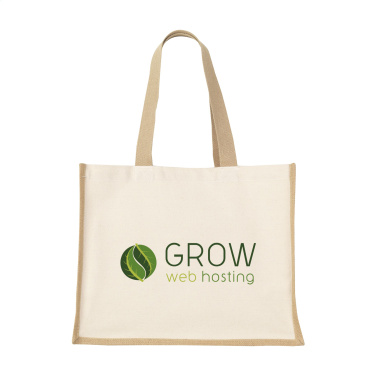 Logo trade promotional gift photo of: Jute Canvas Shopper (320 g/m²) bag