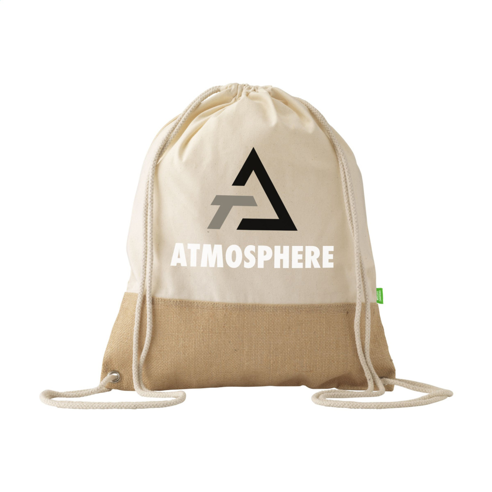 Logotrade promotional items photo of: Combi Organic Backpack (160 g/m²)