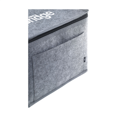 Logo trade business gifts image of: Keep-it-Cool GRS Felt RPETcooling bag