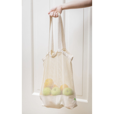 Logotrade promotional item image of: Natura Organic Mesh Shopper (180 g/m²) shopping bag