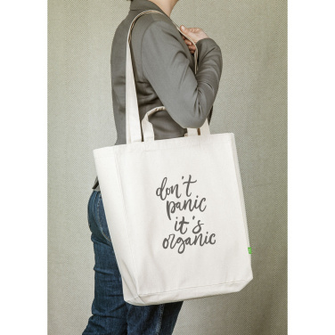 Logo trade promotional giveaways picture of: Organic Cotton Canvas Tote Bag (280 g/m²)