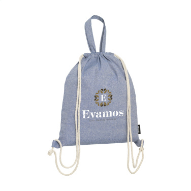 Logotrade promotional gift picture of: GRS Recycled Cotton PromoBag Plus (180 g/m²) backpack