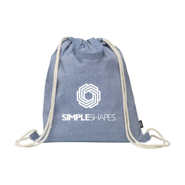 Logo trade corporate gifts image of: GRS Recycled Cotton PromoBag Plus (180 g/m²) backpack