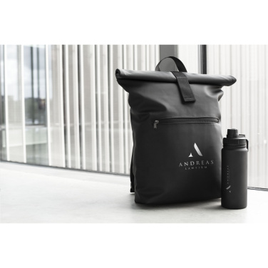 Logotrade promotional giveaway image of: Lennon Roll-Top Recycled Backpack