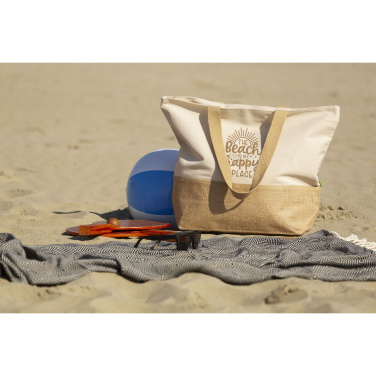 Logo trade corporate gift photo of: Cancun Beachbag Organic Cotton (320 g/m²)
