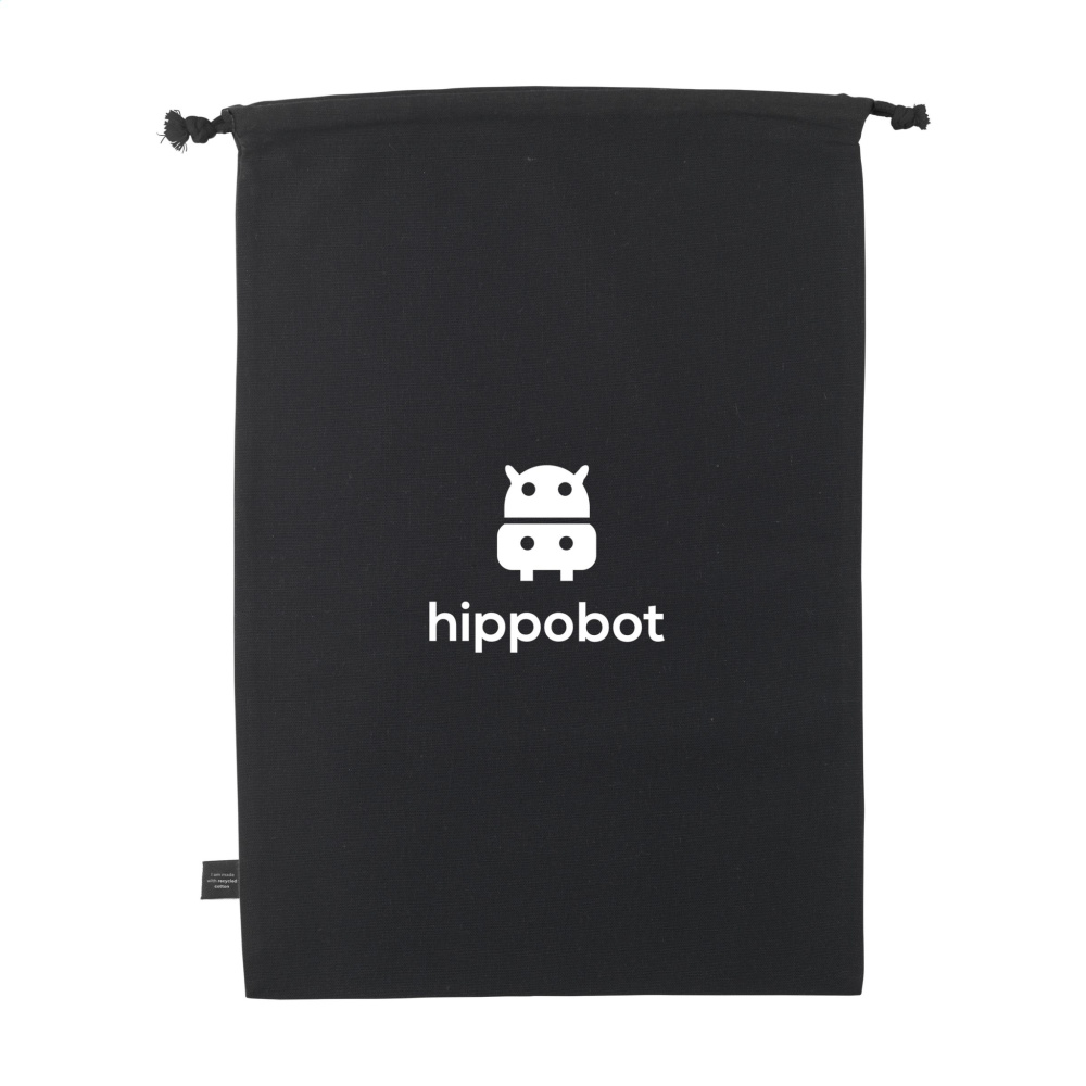 Logotrade promotional merchandise photo of: Gift Pouch GRS Recycled Cotton (150 g/m²) L