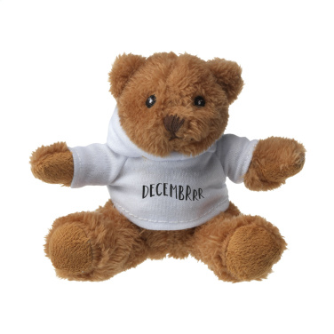 Logotrade promotional gift image of: HoodedBear bear cuddle toy