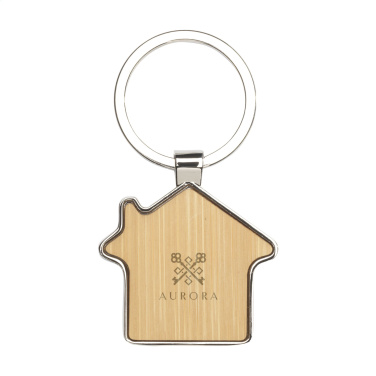 Logo trade promotional giveaways image of: Casa bamboo keyring