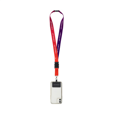 Logotrade promotional item picture of: Lanyard Promo Complete Sublimatie RPET 2 cm with Patch