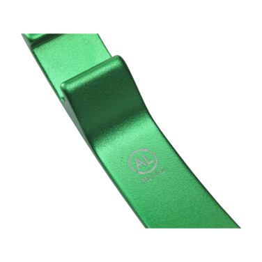 Logotrade promotional products photo of: Alu Opener GRS Recycled keyring
