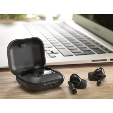Logotrade promotional product picture of: Aron TWS Wireless Earbuds in Charging Case
