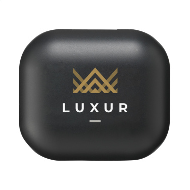 Logo trade promotional merchandise image of: Aron TWS Wireless Earbuds in Charging Case