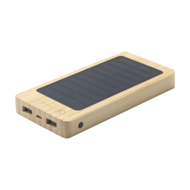 Logotrade promotional product image of: Solar Powerbank 8000+ Wireless Charger