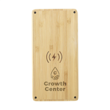 Logo trade promotional products image of: Solar Powerbank 8000+ Wireless Charger