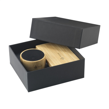 Logo trade promotional items picture of: PowerBox Bamboo gift set