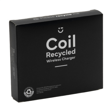 Logo trade promotional items image of: Coil RCS Recycled Wireless Charger