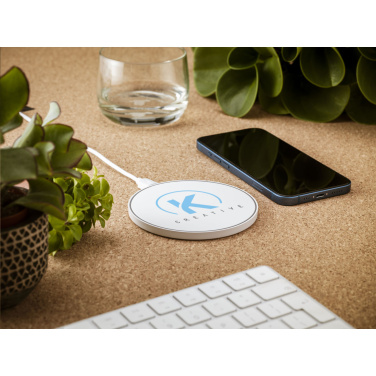 Logotrade promotional product image of: Coil RCS Recycled Wireless Charger
